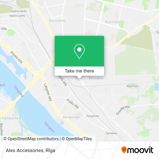 Ales Accessories map