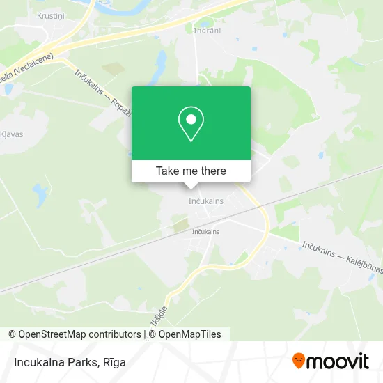 Incukalna Parks map