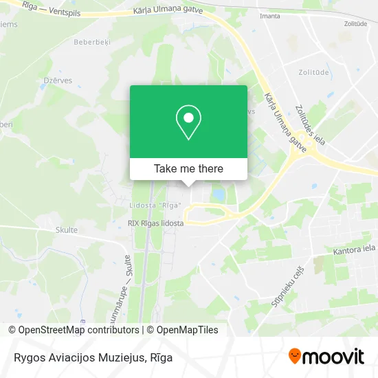 Rygos Aviacijos Muziejus map