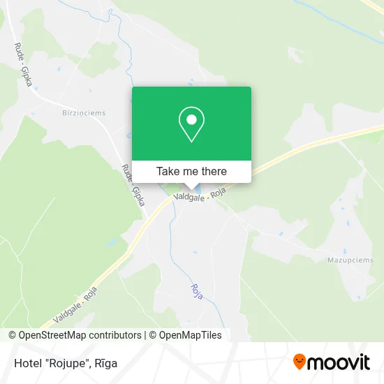 Hotel "Rojupe" map