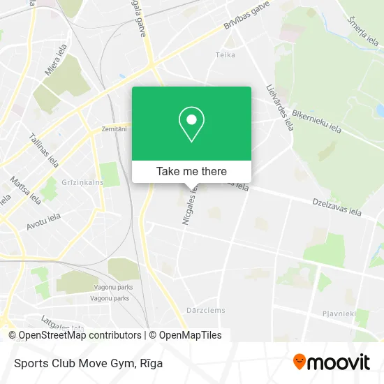 Sports Club Move Gym map