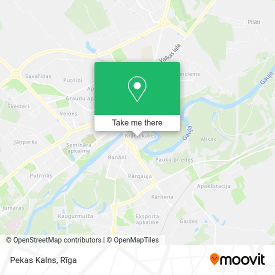 Pekas Kalns map