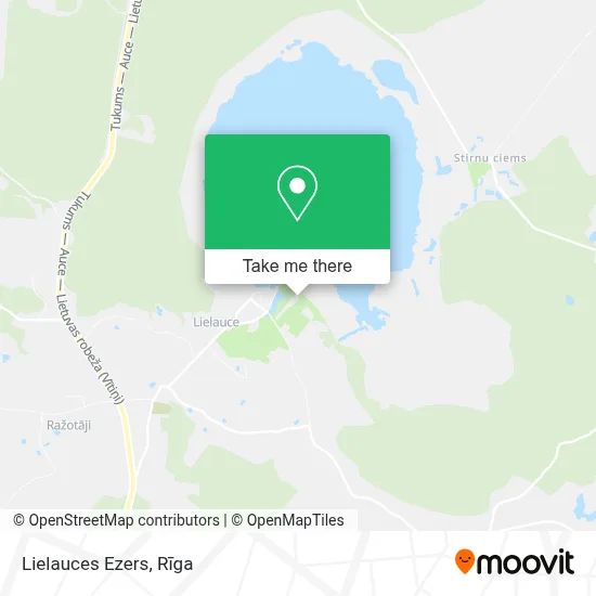 Lielauces Ezers map
