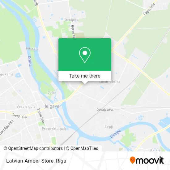 Latvian Amber Store map