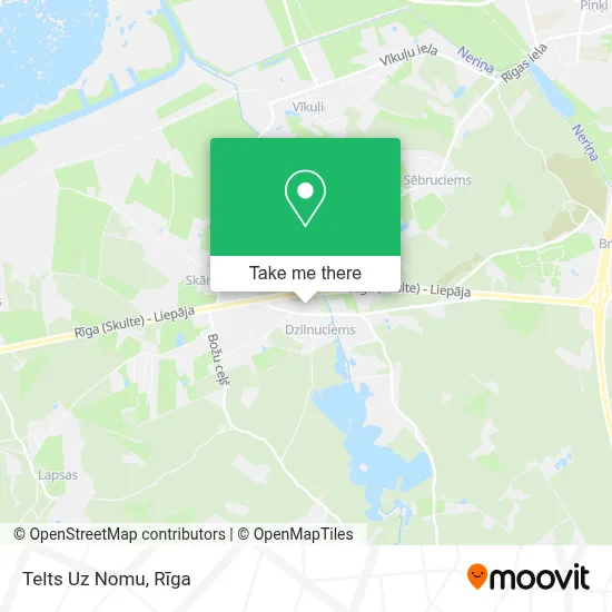 Telts Uz Nomu map