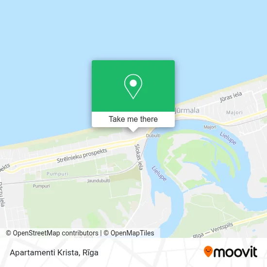Apartamenti Krista map