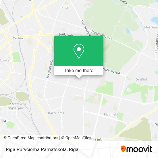 Riga Purvciema Pamatskola map