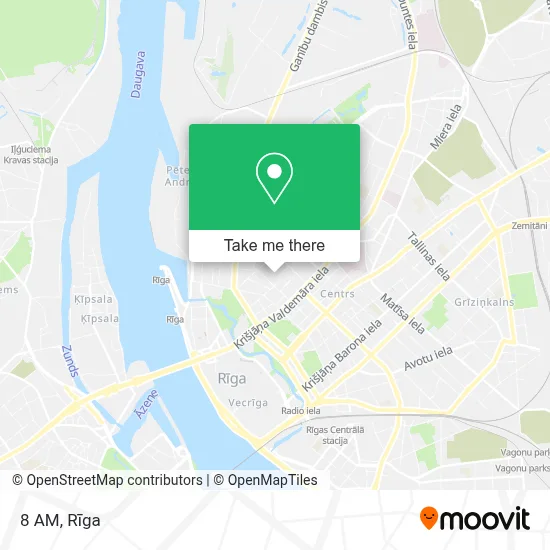 8 AM map