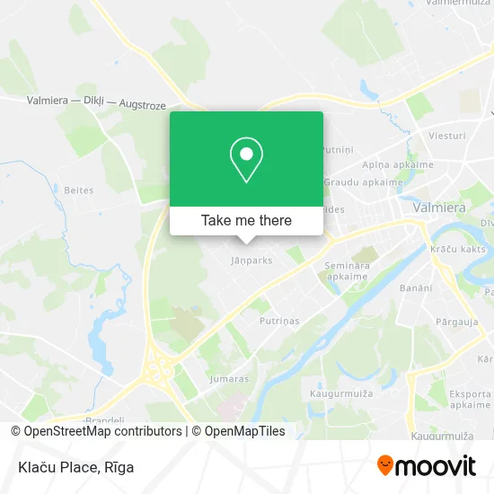 Klaču Place map