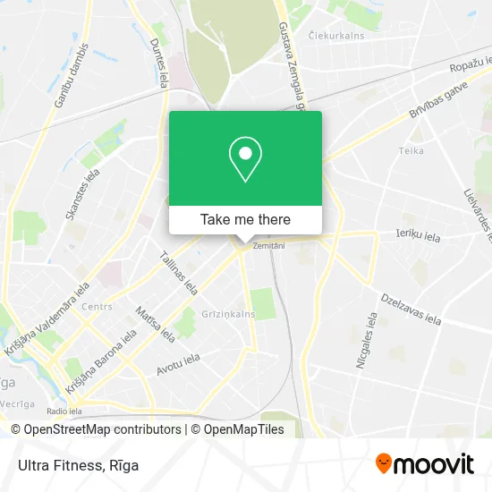 Ultra Fitness map