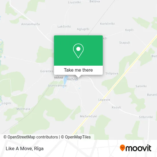 Like A Move map