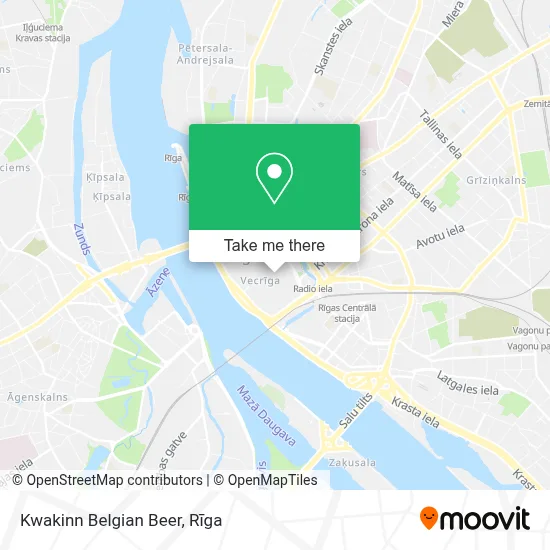 Kwakinn Belgian Beer map