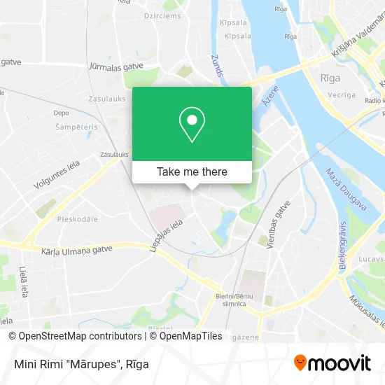 Mini Rimi "Mārupes" map
