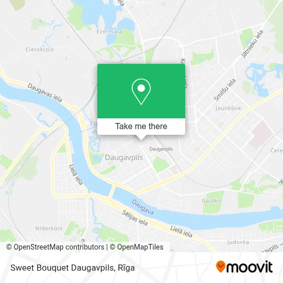 Sweet Bouquet Daugavpils map