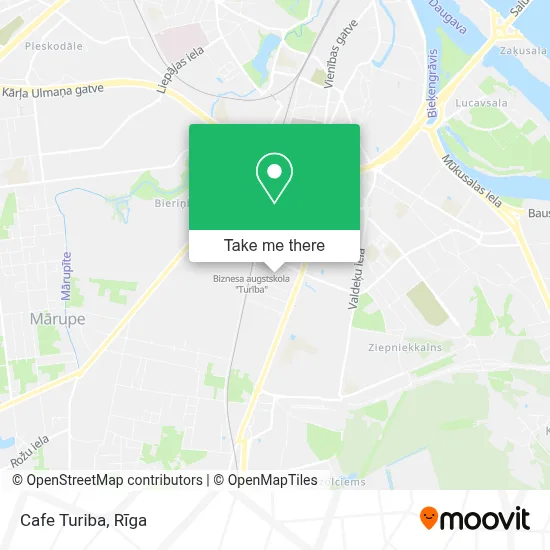 Cafe Turiba map