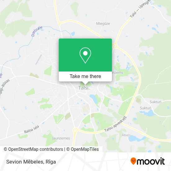 Sevion Mēbeles map