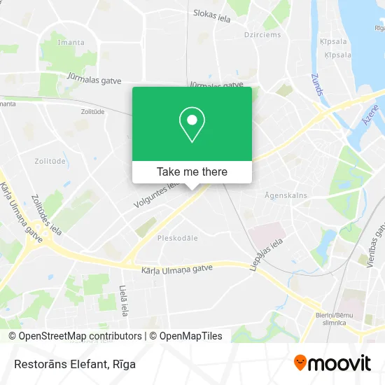 Restorāns Elefant map