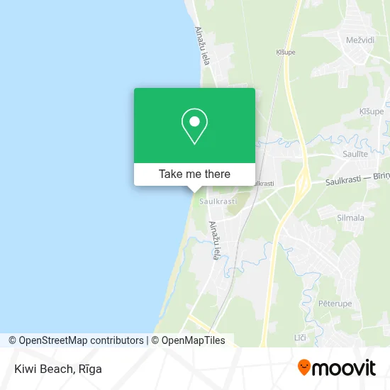 Kiwi Beach map