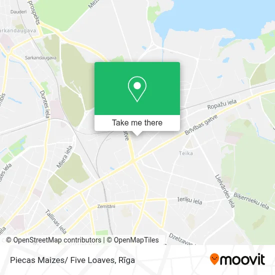 Piecas Maizes/ Five Loaves map