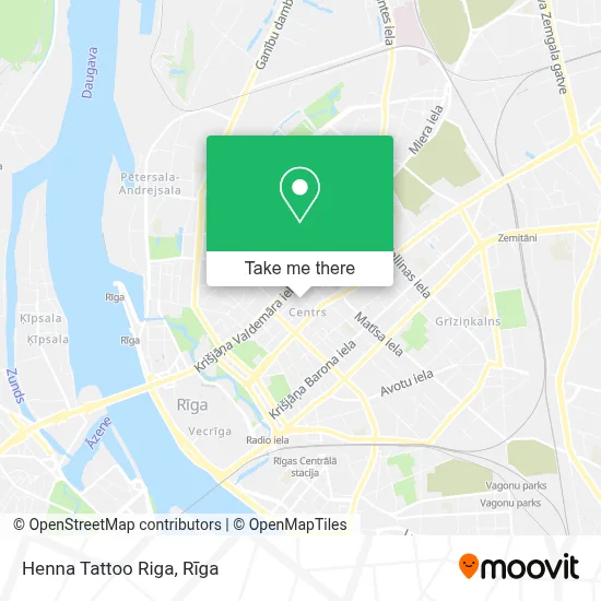 Henna Tattoo Riga map