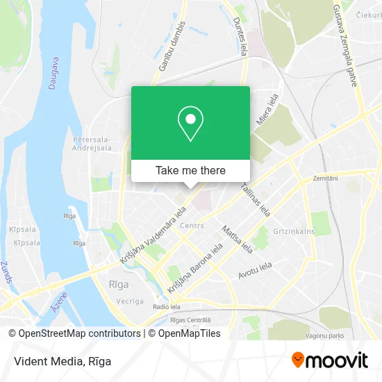 Vident Media map