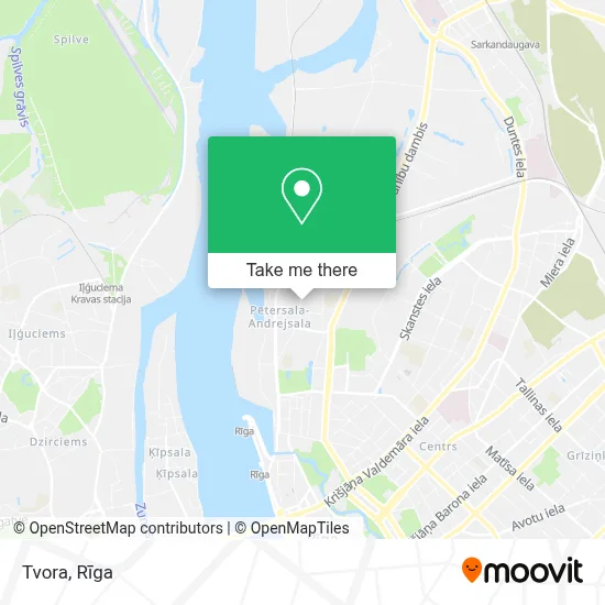 Tvora map