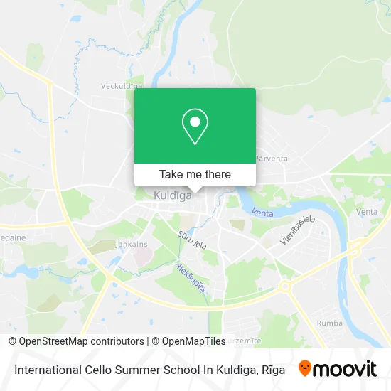 International Cello Summer School In Kuldiga map