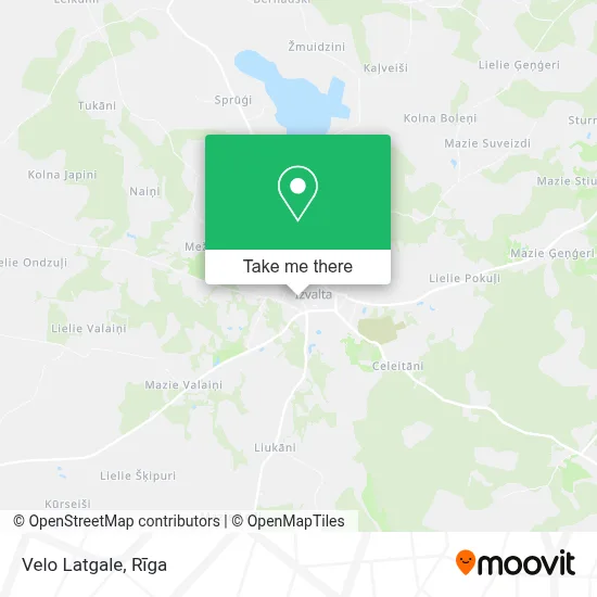 Velo Latgale map