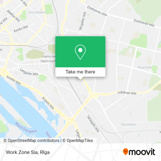 Work Zone Sia map
