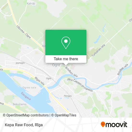 Kepa Raw Food map