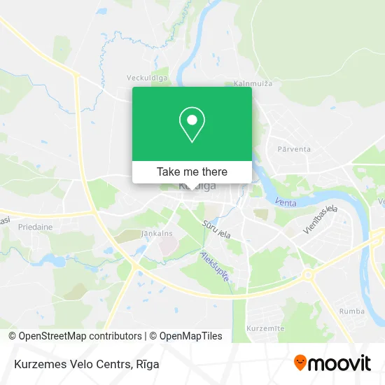 Kurzemes Velo Centrs map