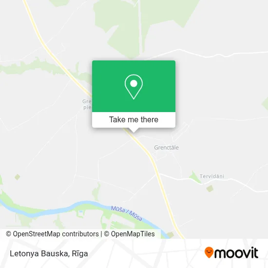 Letonya Bauska map