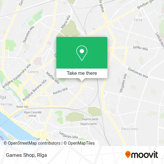 Games Shop map