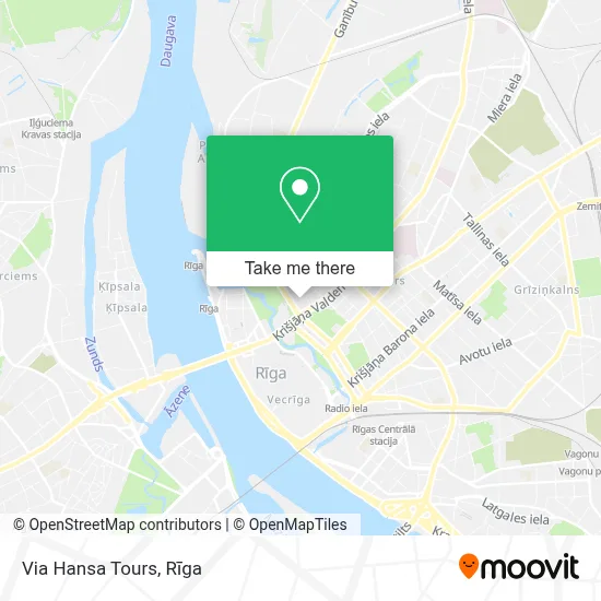 Via Hansa Tours map