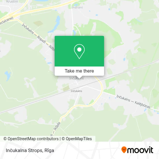 Inčukalna Strops map