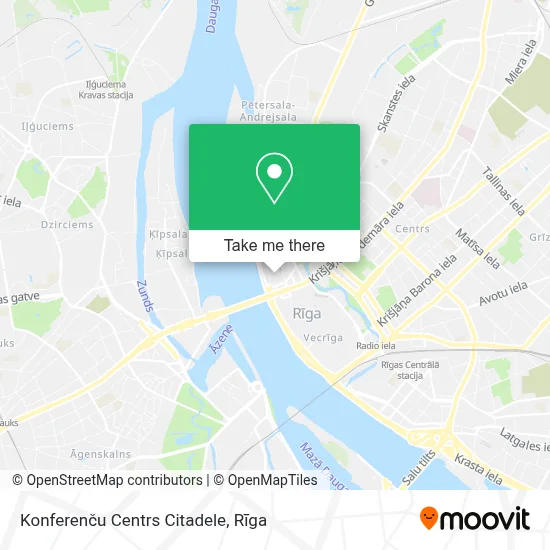 Konferenču Centrs Citadele map