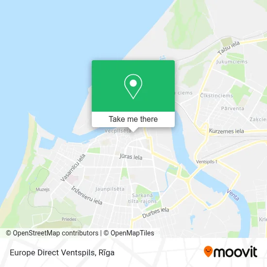 Europe Direct Ventspils map