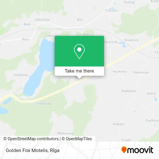 Golden Fox Motelis map