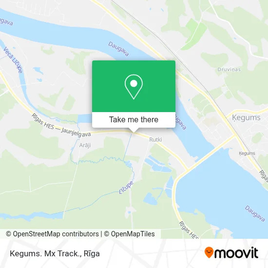 Kegums. Mx Track. map