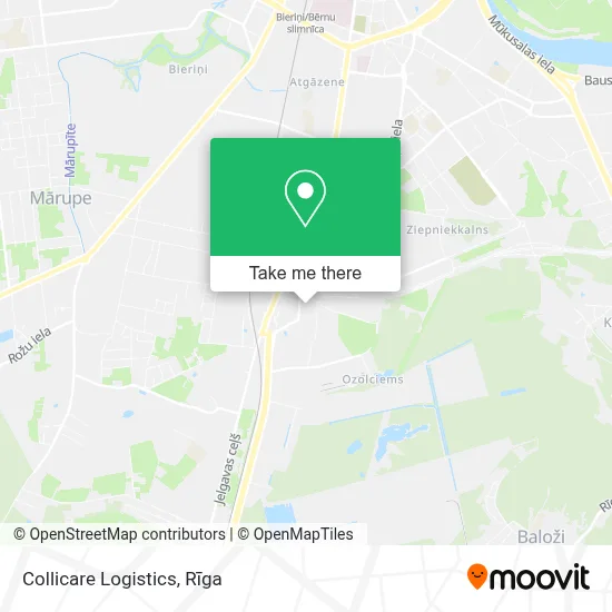 Collicare Logistics map