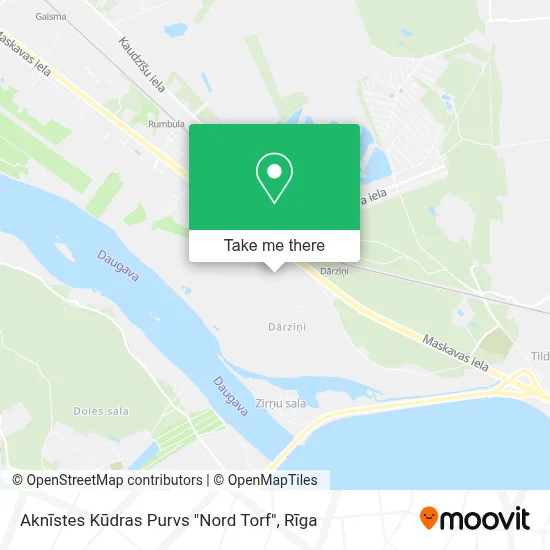 Aknīstes Kūdras Purvs "Nord Torf" map