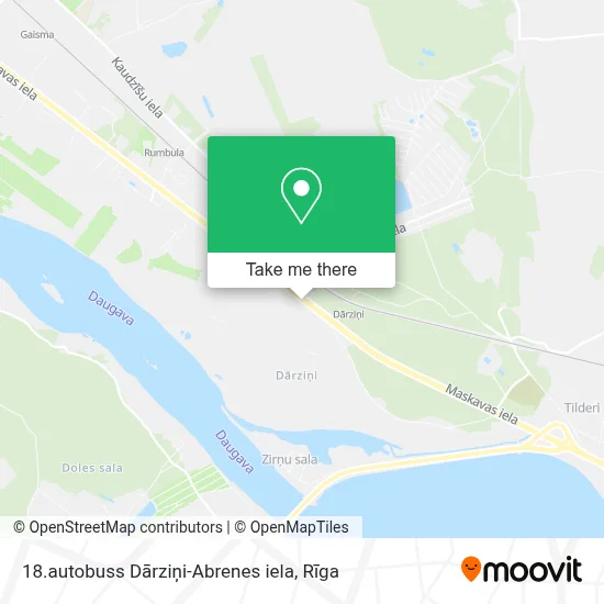 18.autobuss Dārziņi-Abrenes iela map