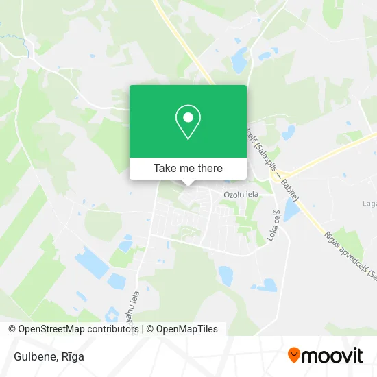 Карта Gulbene