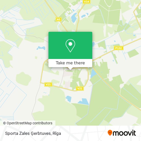 Sporta Zales Ģerbtuves map