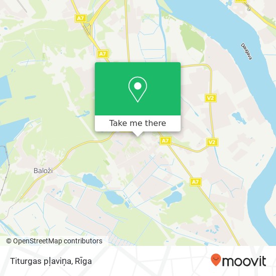 Карта Titurgas pļaviņa