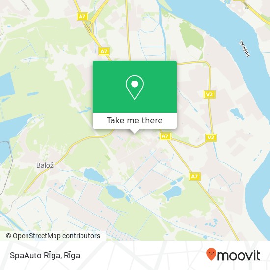 SpaAuto Rīga map