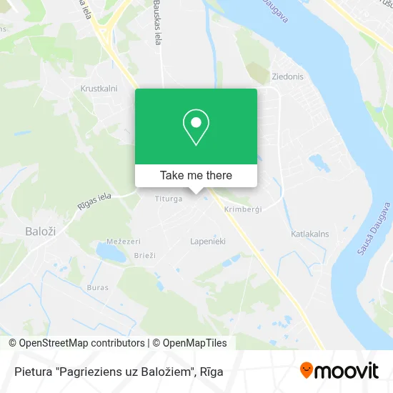 Pietura "Pagrieziens uz Baložiem" map