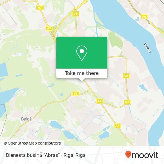 Dienesta busiņš "Abras" - Rīga map