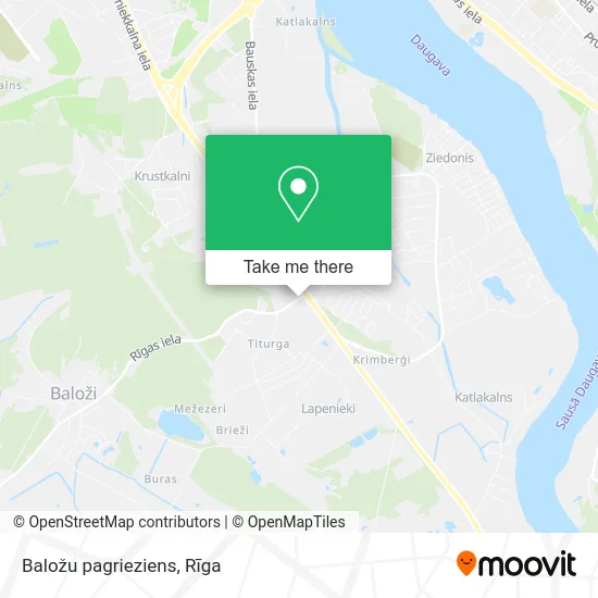 Baložu pagrieziens map