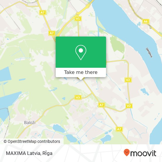 MAXIMA Latvia map